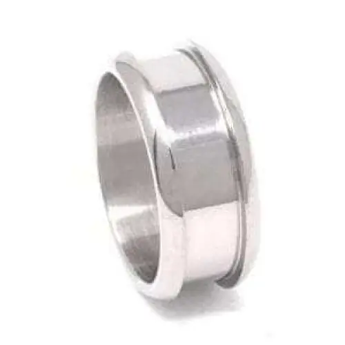 Titanium Ring Core (Bevelled) & Screw fitment (10mm 6mm groove) Ring Cores