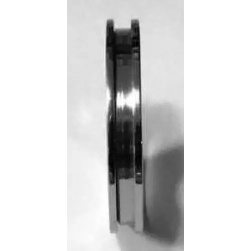 Titanium ring core with screw fit & flat edges 4mm (2mm groove) Ring Cores