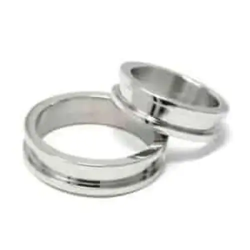 Two piece 6mm Stainless Steel Ring Core & Screw Fit Ring Cores