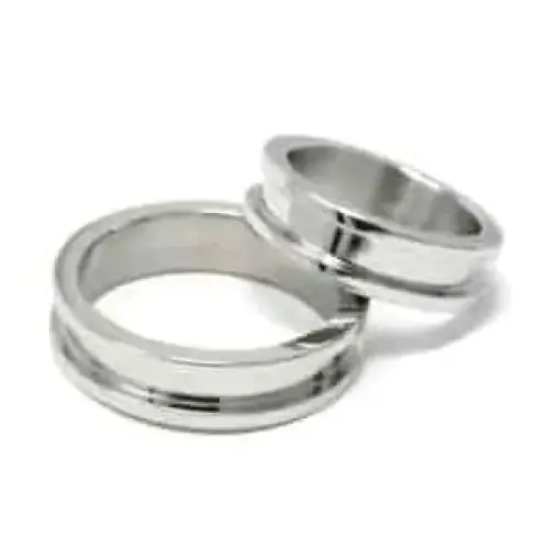 Two piece 6mm Stainless Steel Ring Core & Screw Fit - Ring Cores