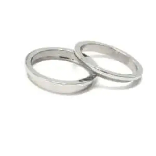Two piece 6mm Stainless Steel Ring Core & Screw Fit Ring Cores