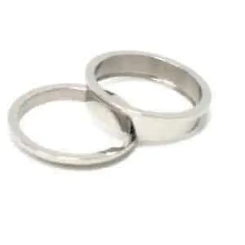 Two piece 8mm Stainless Steel Ring Core & Screw Fit Ring Cores