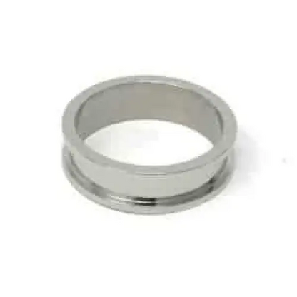 Two piece 8mm Stainless Steel Ring Core & Screw Fit Ring Cores