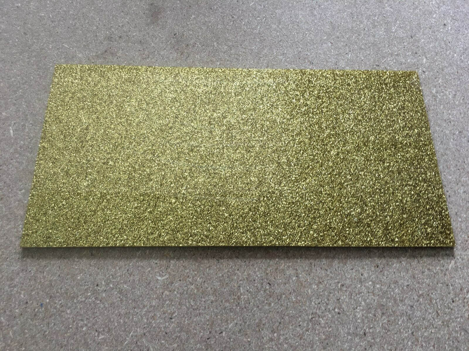 Kirinite Gold Stardust Craft Sheet 300mm x 150mm x 3mm Kirinite
