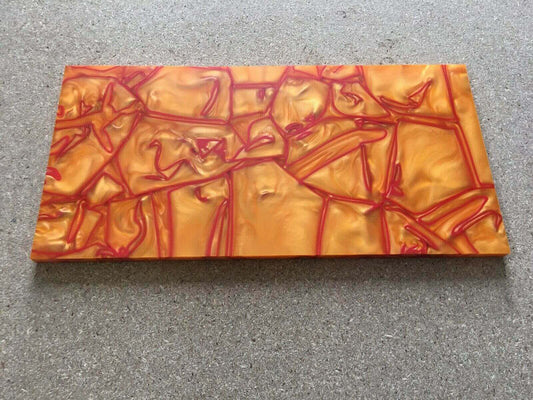 Kirinite Sunspot Orange Craft Sheet 3mm x 300mm x 150mm Kirinite