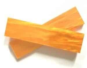 Kirinite Orange Pearl / Solar Flare Knife Scales - Set of 2 Kirinite