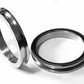 Titanium ring core with screw fit & flat edges, 4mm (2mm groove) Greenvill Crafts