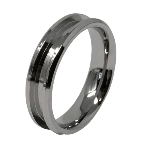 6mm Inlay Stainless Steel Ring Core (Bevelled Edge) Greenvill Crafts