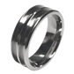 8mm Double Channel Titanium Ring Core (Bevelled Edge) Greenvill Crafts