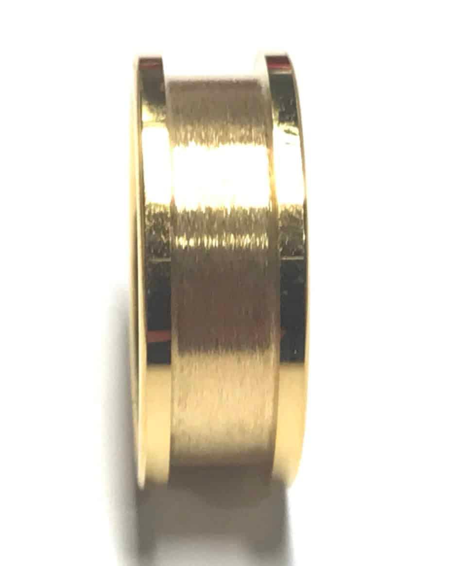 8mm IP Gold Plated Tungsten Carbide Ring Core Greenvill Crafts