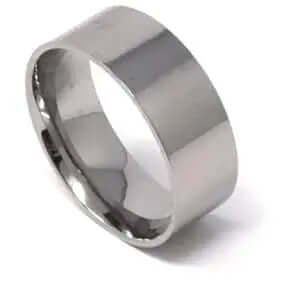 One piece 6mm Titanium ring core, 1.5mm thickness, comfort fit Greenvill Crafts