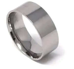 One piece 6mm Titanium ring core, 1.5mm thickness, comfort fit Greenvill Crafts