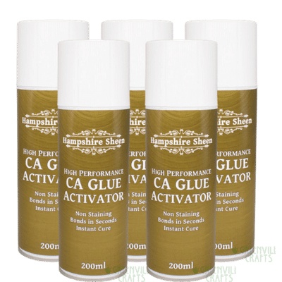 5 x Hampshire Sheen CA Glue Activator Hampshire Sheen