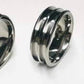 8mm Double Channel Titanium Ring Core (Bevelled Edge) Greenvill Crafts