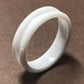 6mm Inlay White Ceramic Ring Core Greenvill Crafts